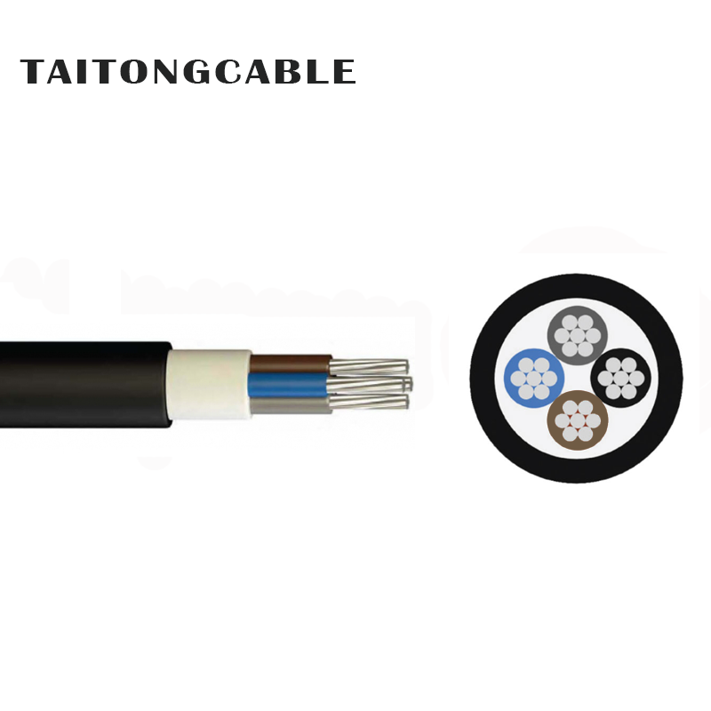 Madalpinge 2-5-sooneline alumiiniumjuhtmega soomustamata XLPE isolatsiooniga PVC mantliga toitekaablid