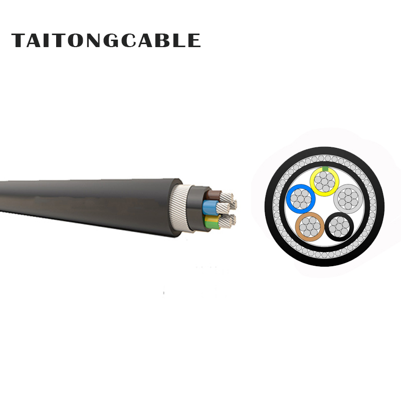 Madalpinge 2-5-soonelised SWA soomustatud alumiiniumjuhiga XLPE isolatsiooniga PVC mantliga toitekaablid